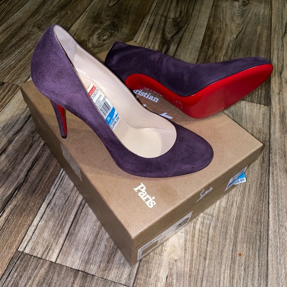 Christian Louboutin Shoes - Authentic Christian Louboutin Suede FIFI 100 pumps
